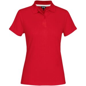 Ladies Bayside Golf Shirt  - Red