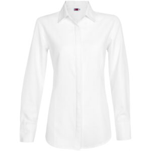 Ladies Long Sleeve Wallstreet Shirt - White