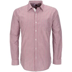 Mens Long Sleeve Kenton Shirt - Red
