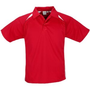 Mens Splice Golf Shirt - Red