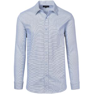 Mens Long Sleeve Taylor Shirt - Blue