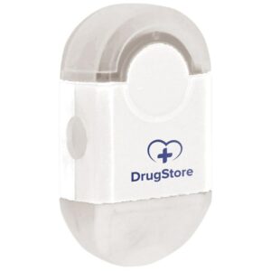 Duo Eraser And Sharpener - Solid White