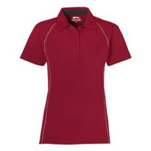 Ladies Victory Golf Shirt  - Red