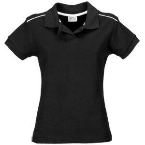 Ladies Backhand Golf Shirt  - Black