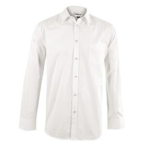 Mens Long Sleeve Haiden Shirt  - White