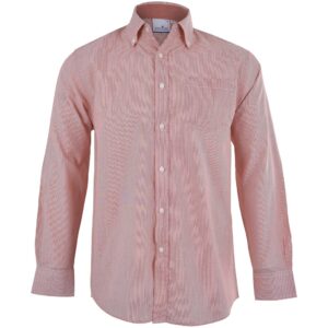 Mens Long Sleeve Lisbon Shirt  - Red