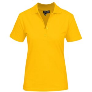 Ladies Michigan Golf Shirt  - Yellow
