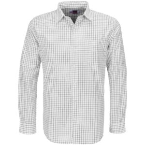 Mens Long Sleeve Aston Shirt  - White