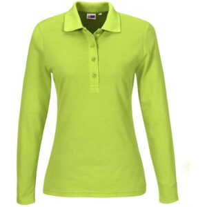 Ladies Long Sleeve Elemental Golf Shirt - Lime