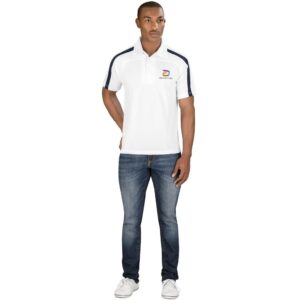Mens Monte Carlo Golf Shirt  - White