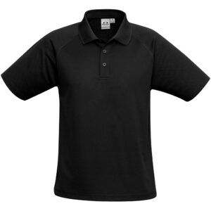 Kids Sprint Golf Shirt  - Black