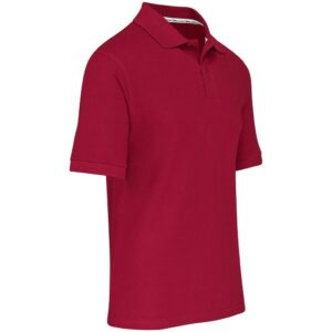 Mens Crest Golf Shirt - Red
