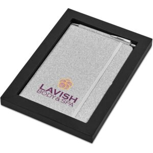 Reyes Notebook & Pen Set - Silver